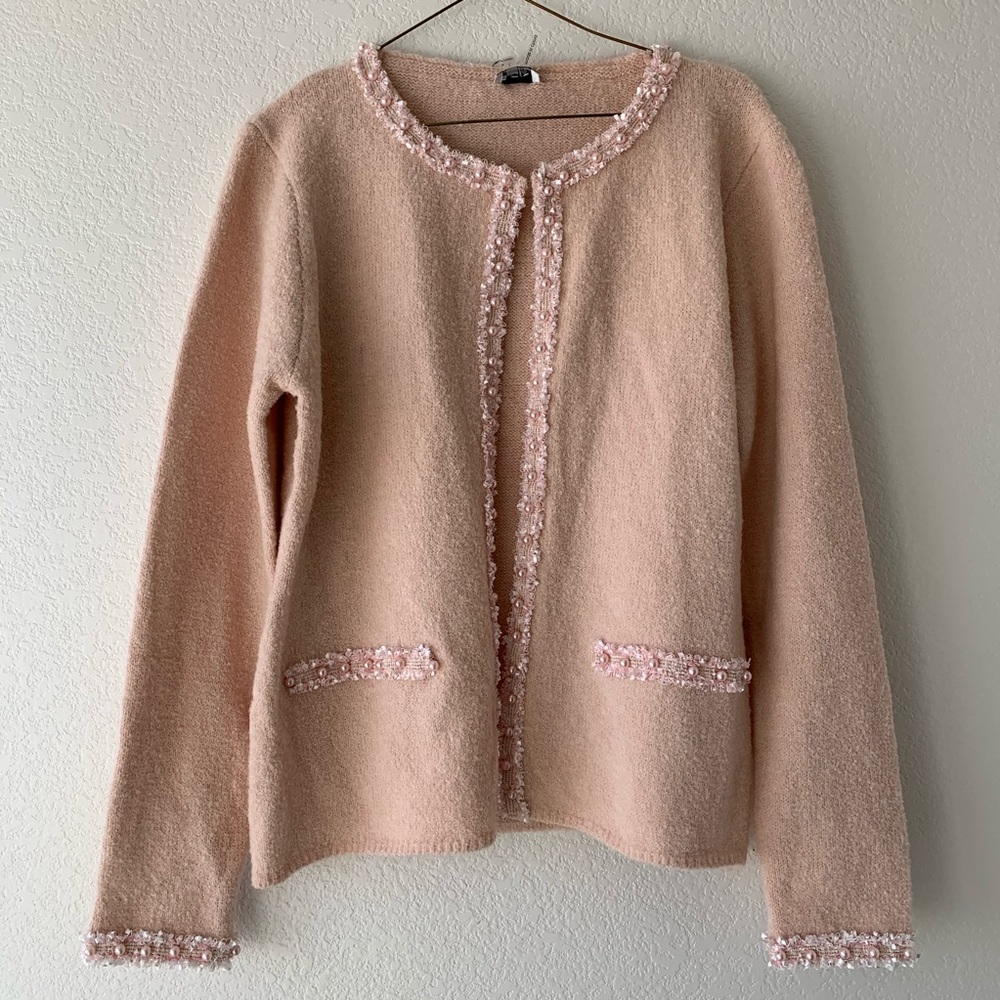 SOLD NWT Pink Cardigan - Picture 1 of 6